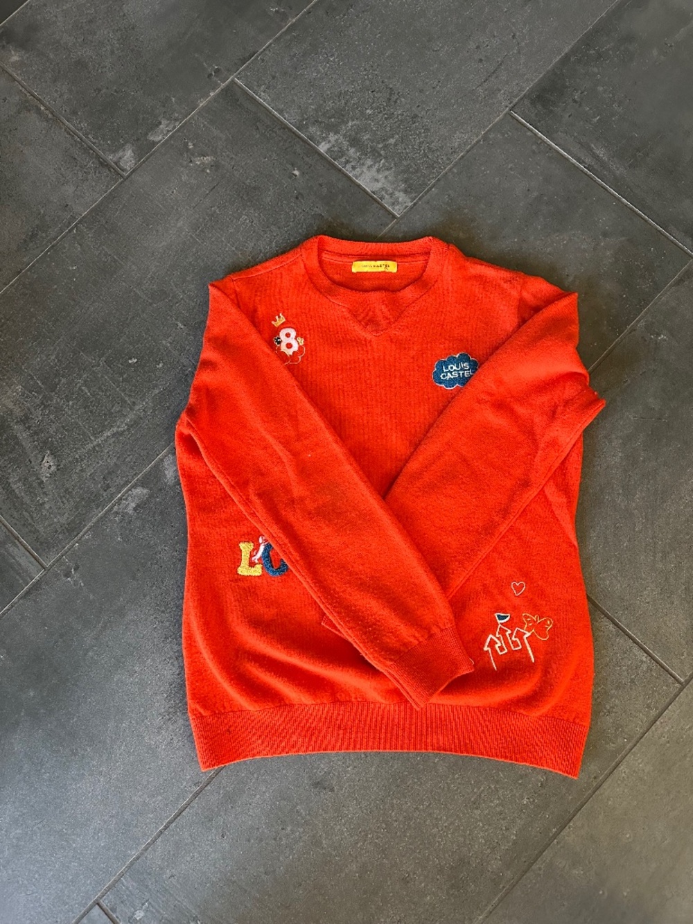 So cute! Louis Castel rare embellished sweater!
